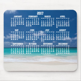 Mousepad Pad Beach do Mouse Calendar 2017 com Calendário An