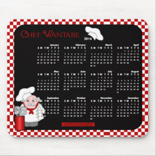 Mousepad Pad-Chef de Calendário 2014
