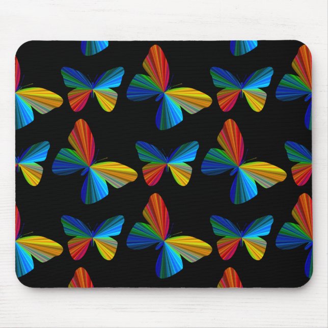 Mousepad Pad Colorido do Mouse com Borboleta (Frente)