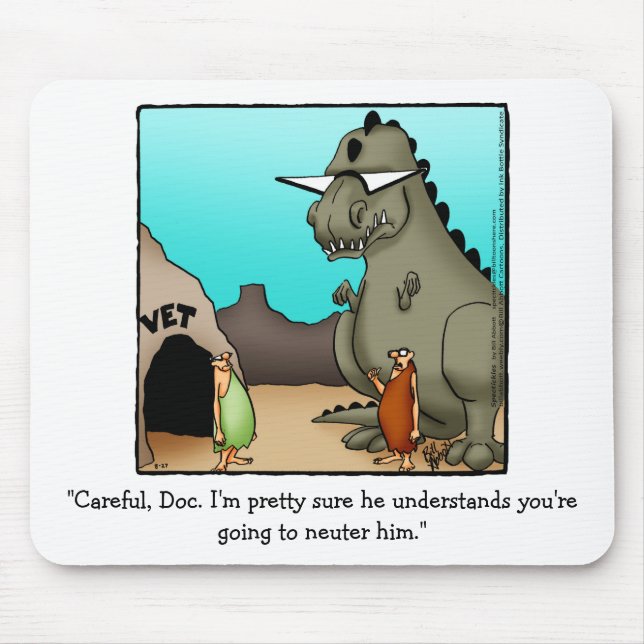 Mousepad Pad de Humor Veternário Engraçado (Frente)