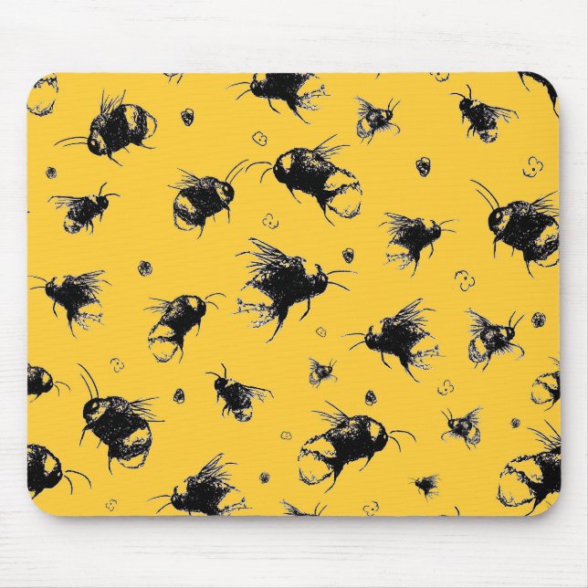 Mousepad Pad de Mouse Amarelo - Presente para a Mãe ou Amig (Frente)