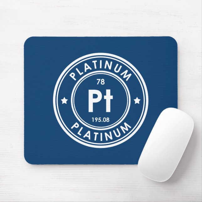 Mousepad Pad de Mouse Azul com Elemento Platinum (Com mouse)