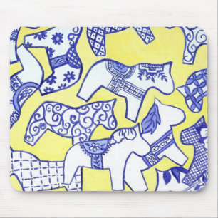 Mousepad Pad de mouse azul e branco