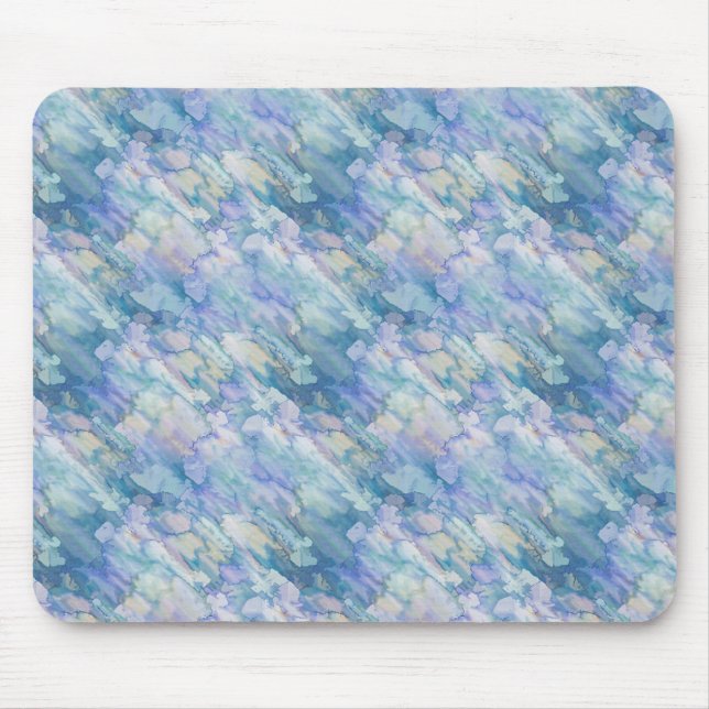 Mousepad Pad de Mouse Azul e Rosa Pastel (Frente)