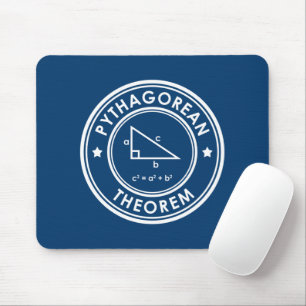 Mousepad Pad de Mouse Azul Teorema Pythagoreano