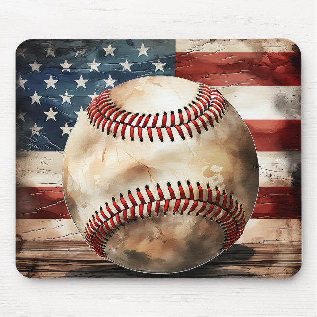 Mousepad Pad de Mouse Baseball EUA (Frente)