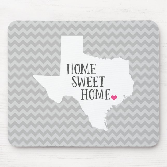 Mousepad Pad de Mouse Chevron, Estado do Texas (Frente)