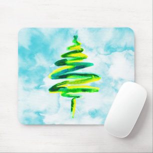 Mousepad Pad de Mouse com abstrato de cor d'água da árvore