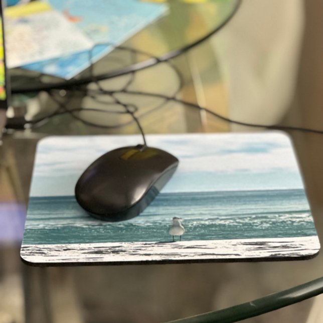 Mousepad Pad de Mouse Costeiro de Paisagem de Praia (Coastal Bird, Beach Mouse Pad)