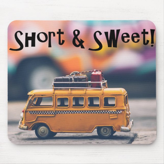 Mousepad Pad de mouse curto e doce (Frente)