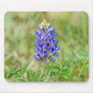 Mousepad Pad de Mouse de Arte Flor Texas Bluebonnet