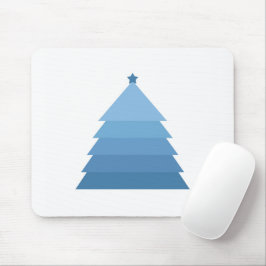 Mousepad Pad de Mouse de Árvore de Natal Azul