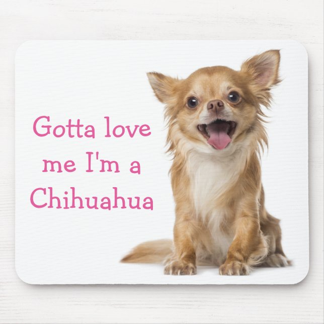 Mousepad Pad De Mouse De Cachorro Chihuahua (Frente)