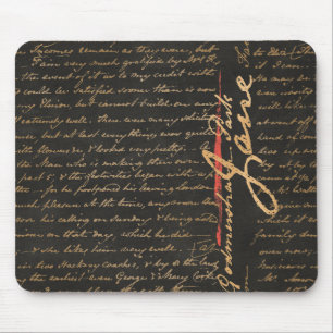 Mousepad Pad de Mouse de Escrita Manual Jane Austen