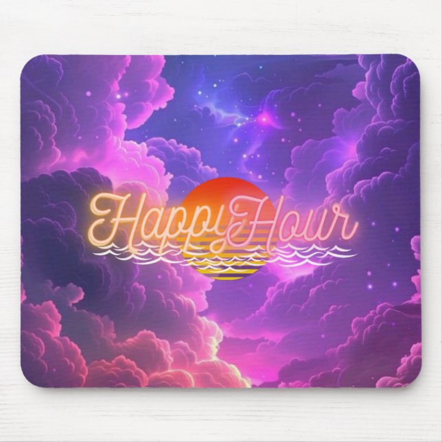 Mousepad Pad de Mouse de Hora Feliz (Frente)