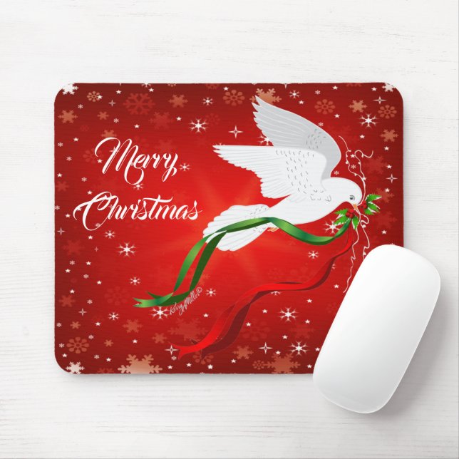 Mousepad Pad de Mouse de Natal de Doença Branca (Com mouse)
