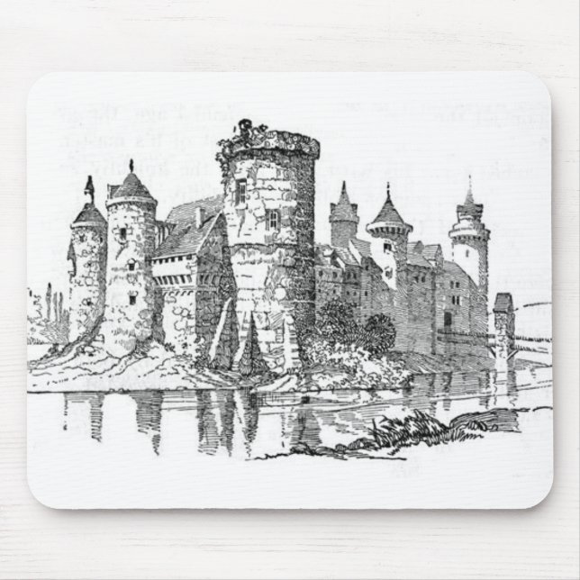 Mousepad Pad de Mouse do Castelo Medieval (Frente)