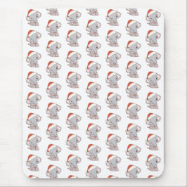 Mousepad Pad de Mouse Elefante de Natal
