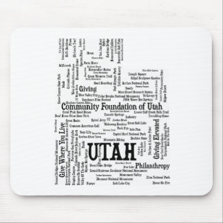 Mousepad Pad de Mouse em Nuvem Personalizado do Utah - Text