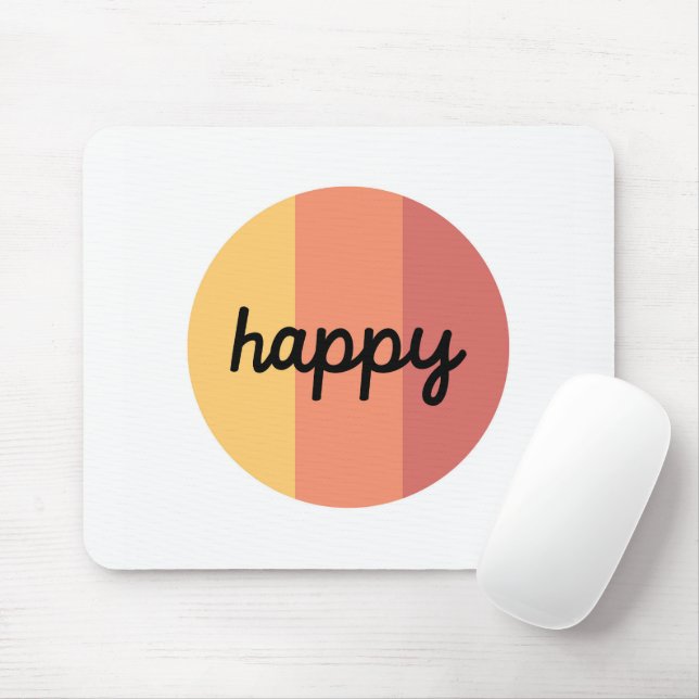 Mousepad Pad de Mouse Feliz e Bonito (Com mouse)