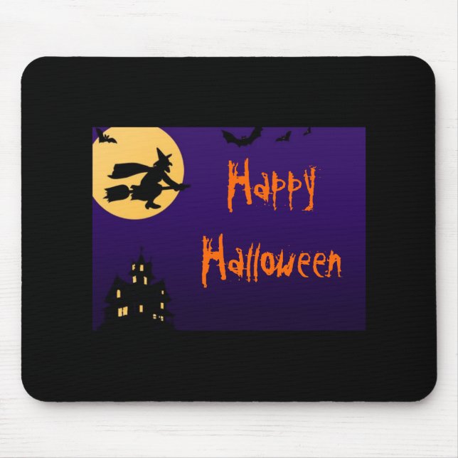 Mousepad Pad de Mouse Feliz Halloween (Frente)