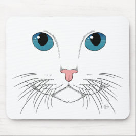 Mousepad Pad de Mouse Gato Azul