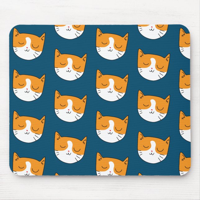 Mousepad Pad de Mouse Gato com Sono Bonito (Frente)