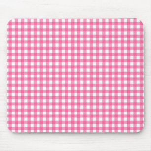 Mousepad Pad de Mouse Gingham Rosa