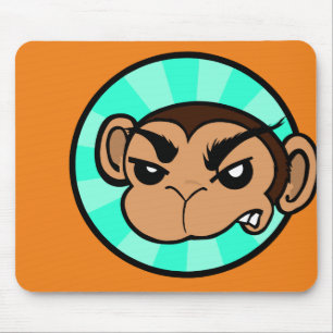MOUSEPAD PÁD DE MOUSE HORIZONTAL DE MACACO ENGRAÇADO