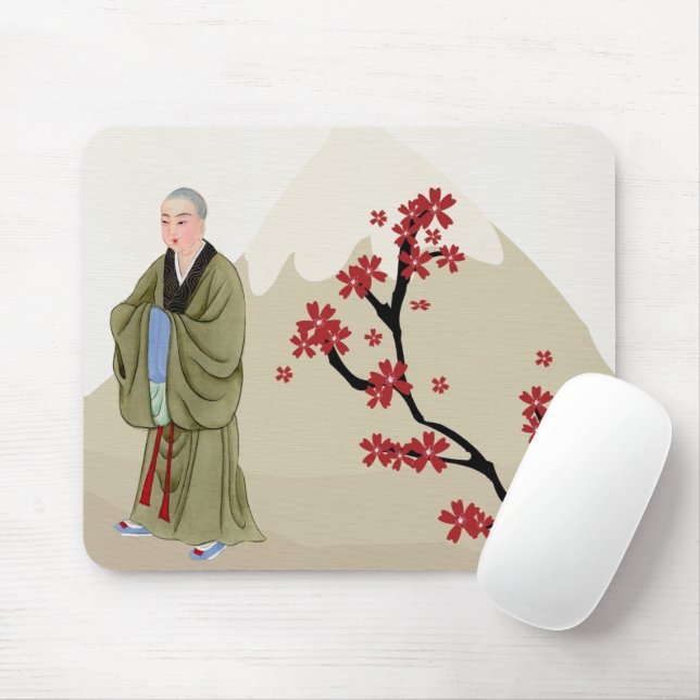 Mousepad Pad de Mouse Monge Budista (Com mouse)