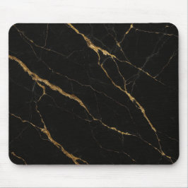 Mousepad Pad de Mouse Negro Marble Luxury