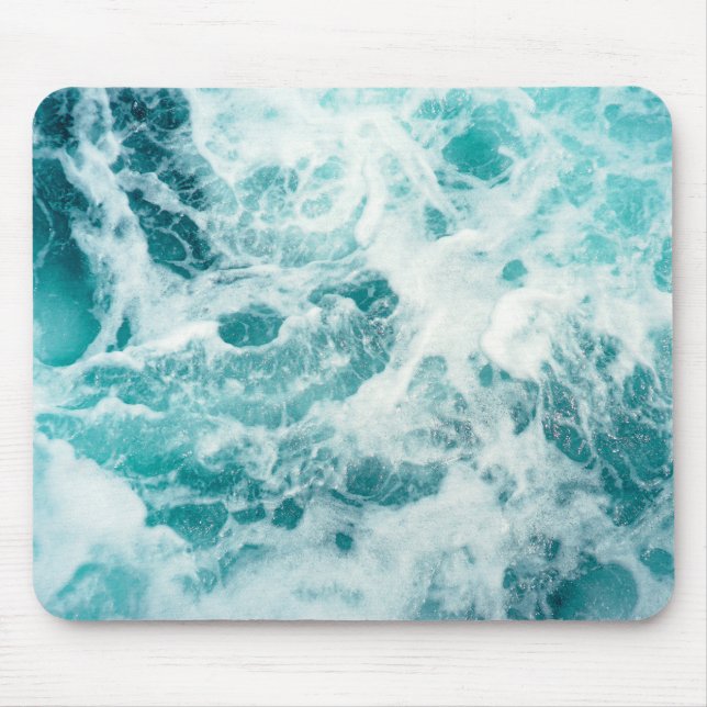Mousepad Pad de Mouse Ondas do Mar Oceano (Frente)