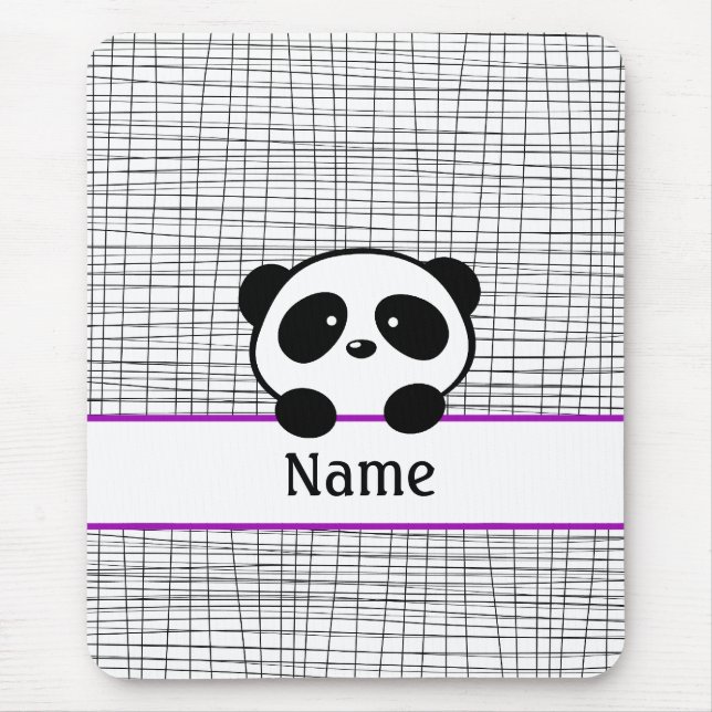 Mousepad Pad de Mouse Panda Puro Personalizado (Frente)