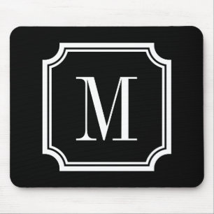 Mousepad Pad de mouse personalizado clássico Preto e bra