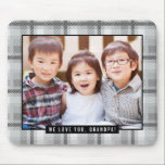 Mousepad Pad de Mouse Personalizado de Fotografia da Xadrez<br><div class="desc">Presente personalizado de fotografia desenhado por Berry Berry Sweet. Visite nosso site em www.berryberrysweet.com para obter artigos modernos de papelaria e presentes personalizados.</div>
