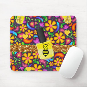 Mousepad Pad de Mouse Polonês com Unha Amarela Floral! Pad