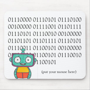 Mousepad Pad de Mouse Robô Bonito