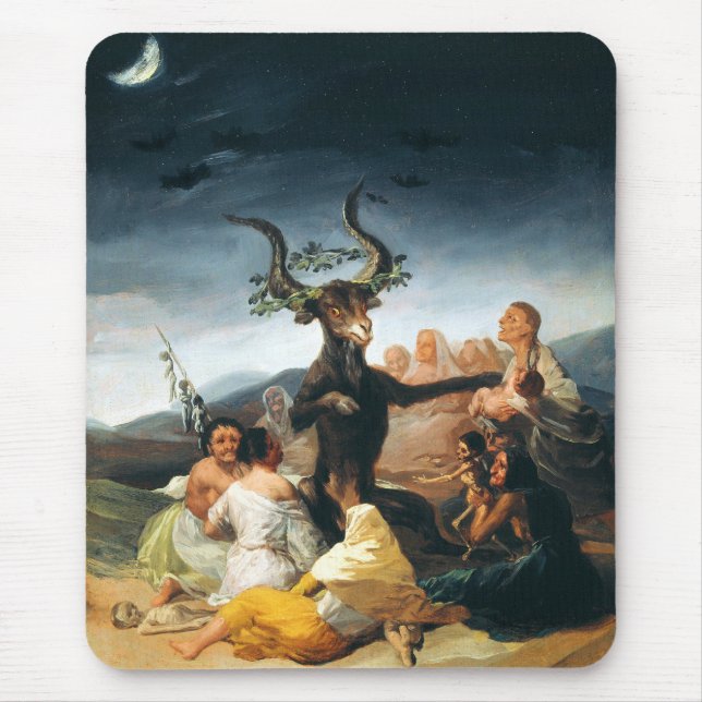 Mousepad Pad de Mouse Sabbath Bruxas Goya (Frente)