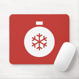 Mousepad Pad de Mouse Vermelho da Bola de Natal