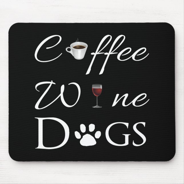 Mousepad Pad De Rato De Café Vinho (Frente)