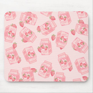 Mousepad Pad de Rato de Cartoon de Leite de Morango Cute Ka
