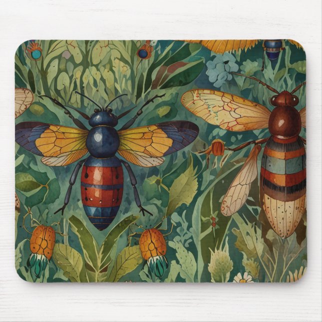 Mousepad Pad de Rato de Dança Insetos (Frente)