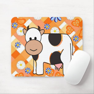 Mousepad Pad De Rato De Flores Azuis De Vaca! Pad do mouse