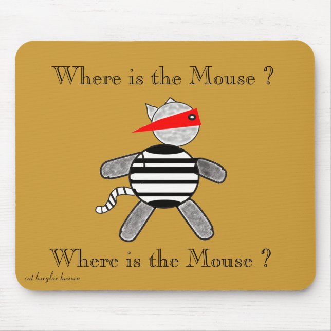 Mousepad Pad de Rato de Gato Burglês (Frente)