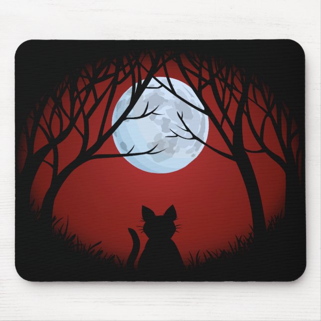 Mousepad Pad de Rato de Gato de Rato Personalizável (Frente)