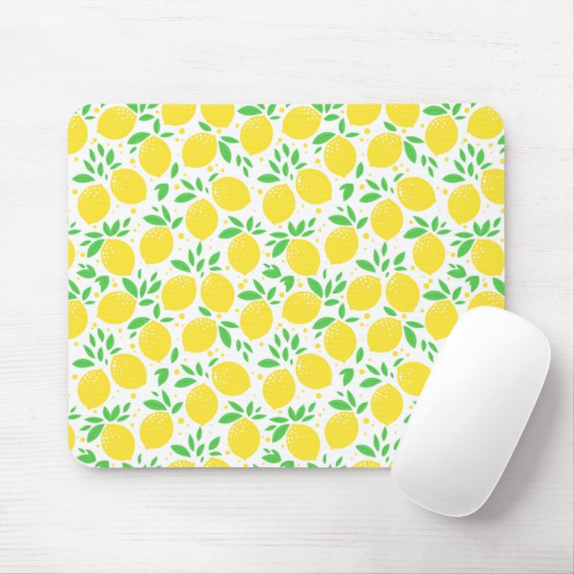 Mousepad Pad de Rato de Limões Amarelos (Com mouse)