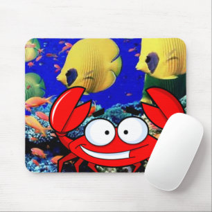 Mousepad Pad De Rato De Peixe Do Oceano Caranguejo!
