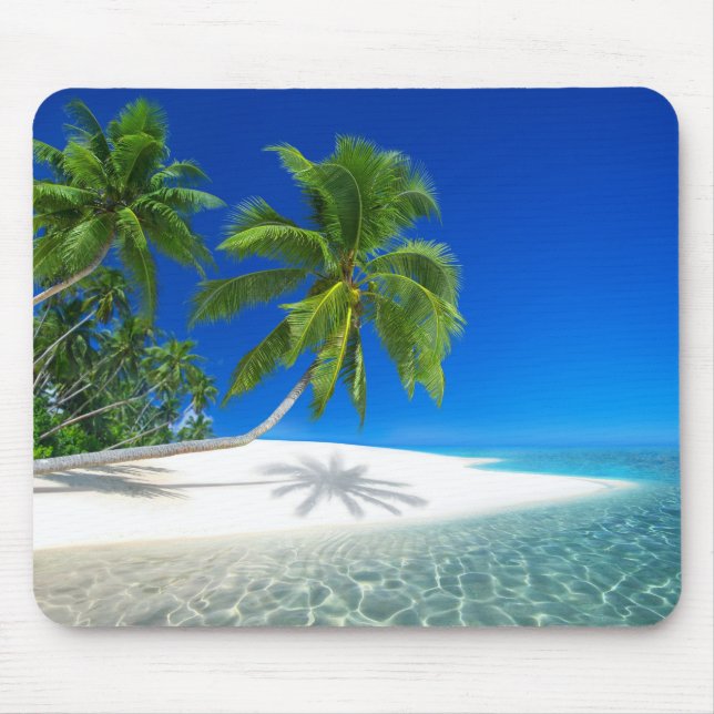 Mousepad Pad de rato de praia tropical (Frente)