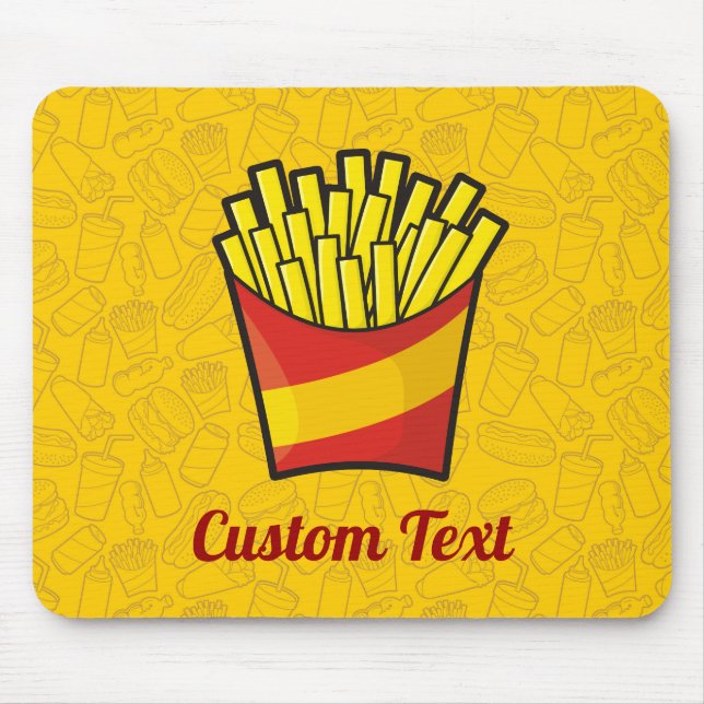 Mousepad Pad de Rato Francês Fries (Frente)