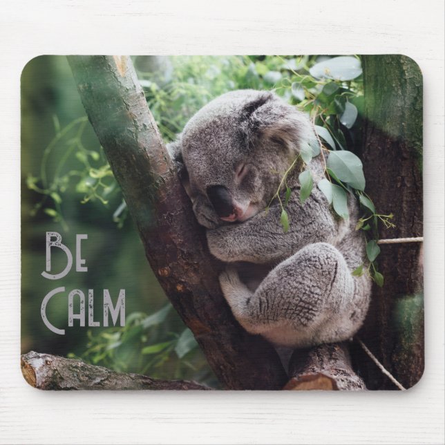 Mousepad Pad De Ratos De Animais Curiosos Do Koala Bear (Frente)